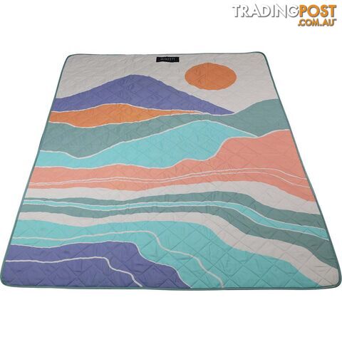 earth by WandererÂ® Sunset Recycled Fabric Picnic Blanket