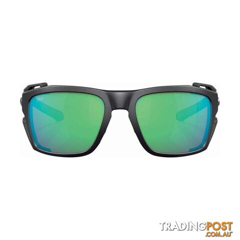 Costa King Tide 8 Sunglasses Black Pearl with Green Mirror Lens