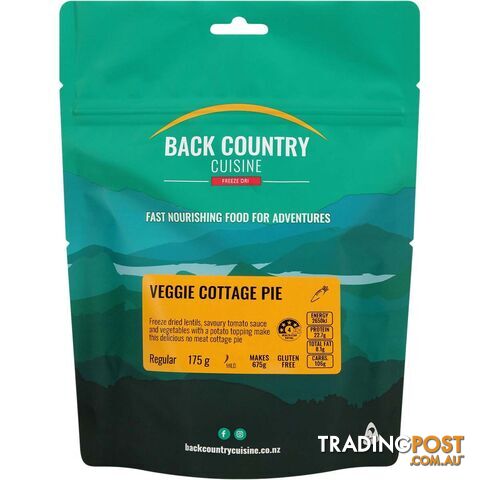 Back Country Cuisine Freeze Dried Veggie Cottage Pie 2 Serves