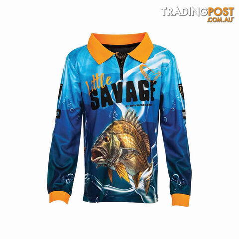 Savage Gear Kids' Little Savage Bream Sublimated Polo