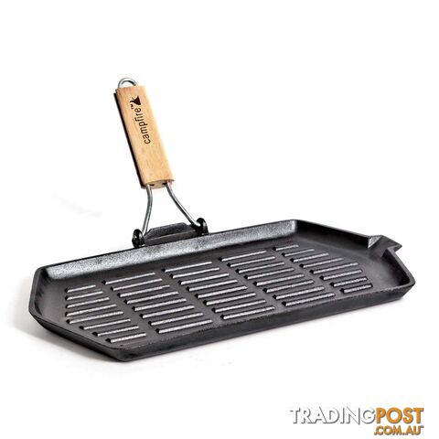 Campfire Cast Iron Rectangle Griddle Frypan