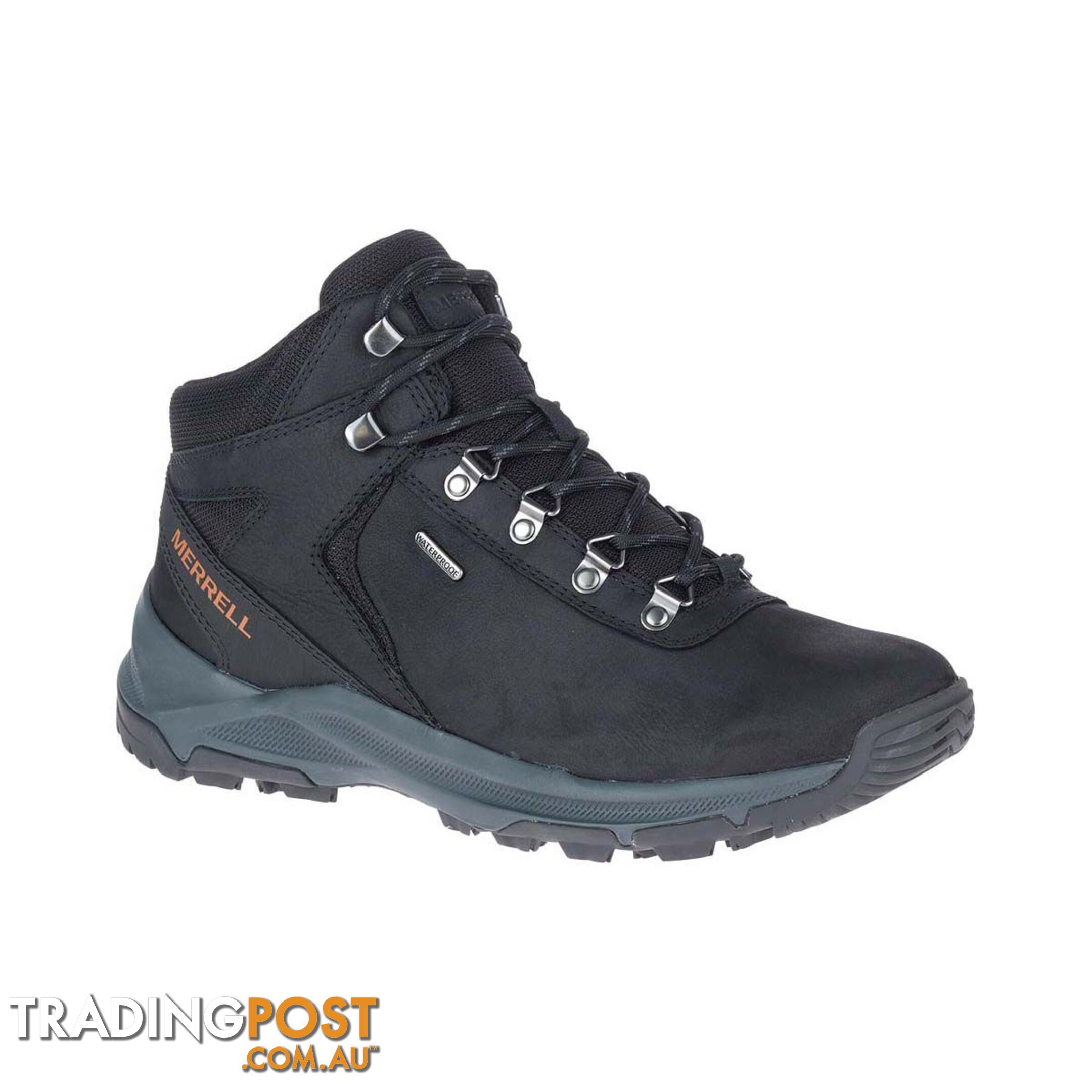 Merrell Menâs Erie Leather Mid Waterproof Hiking Shoes