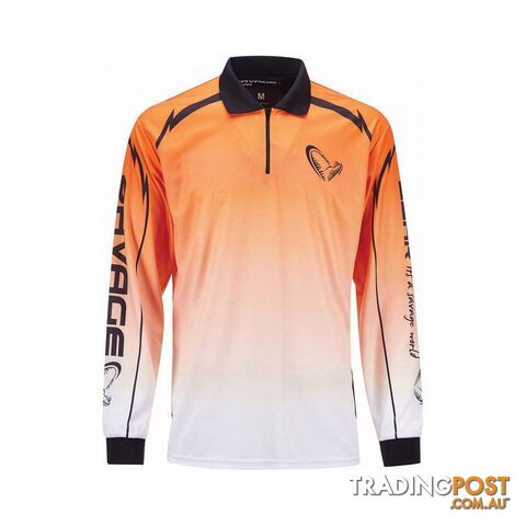 Savage Gear Men's Sublimated Polo Faded Orange