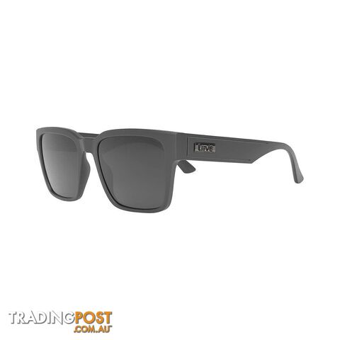 Liive Menâs Danjo Polarised Sunglasses Black with Black Lens