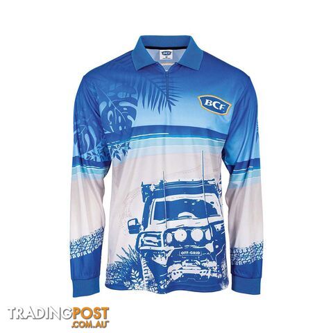 BCF Menâs Beach 4WD Sublimated Polo