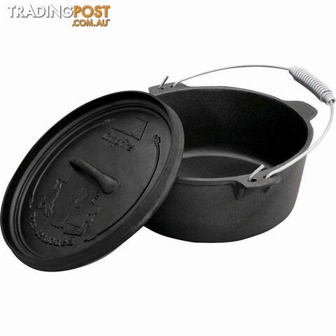 Campfire Pre Seasoned Cast Iron Camp Oven 12 Quart