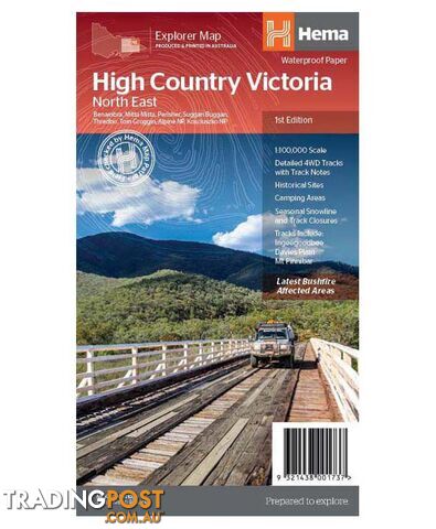 Hema High Country Vic - North East Map