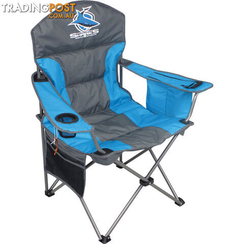 NRL Cronulla Sharks Camp Chair 130kg