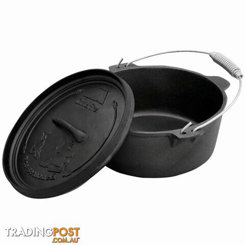 Campfire Pre Seasoned Cast Iron Camp Oven 9 Quart