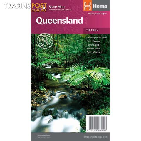 HEMA Queensland State Map â 13th Edition