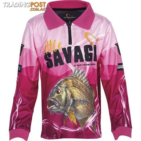 Savage Gear Girl's Little Savage Sublimated Polo