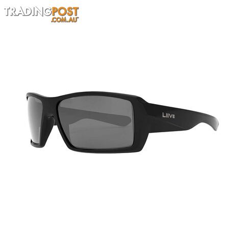 Liive Menâs X Extreme X Polarised Sunglasses Black with Black Lens