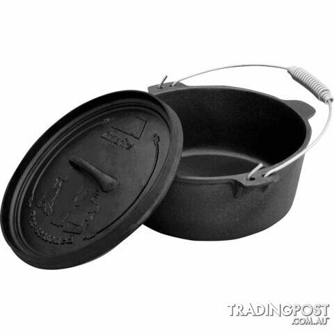 Campfire Pre Seasoned Cast Iron Camp Oven 4.5 Quart