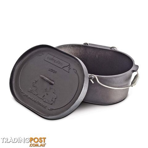 Campfire Pre Seasoned Cast Iron Camp Oven 10 Quart