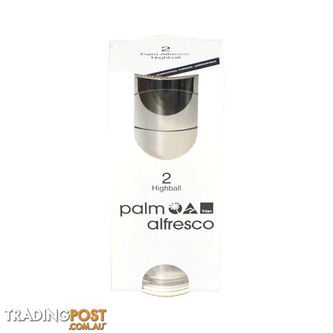 Palm Alfresco Tritan Forever Unbreakable Highball Tumbler 2 pack