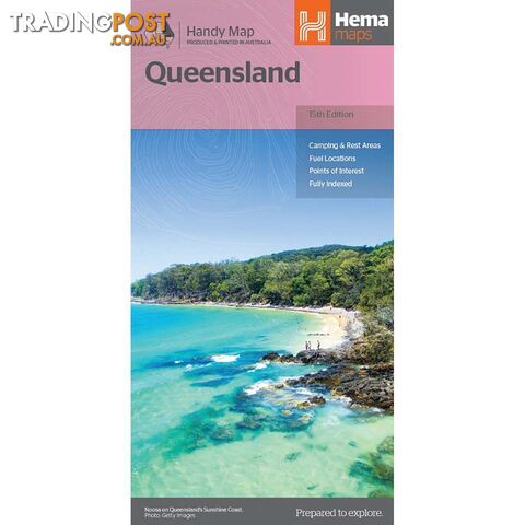 HEMA Queensland Handy Map - 15th Edition