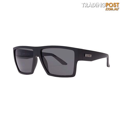 Liive Menâs Volt Sunglasses Matt Black with Grey Lens