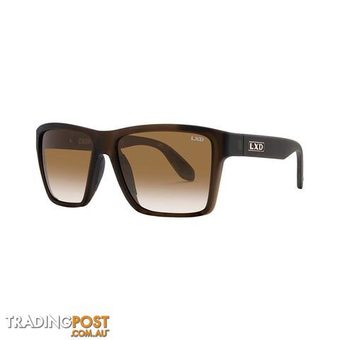 LXD Menâs Caspian Polar Sunglasses Matt Brown with Brown Lens