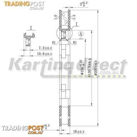 Go Kart Brake Disc 200mm x 18mm wide Kartelli high performance - ALL BRAND NEW !!!