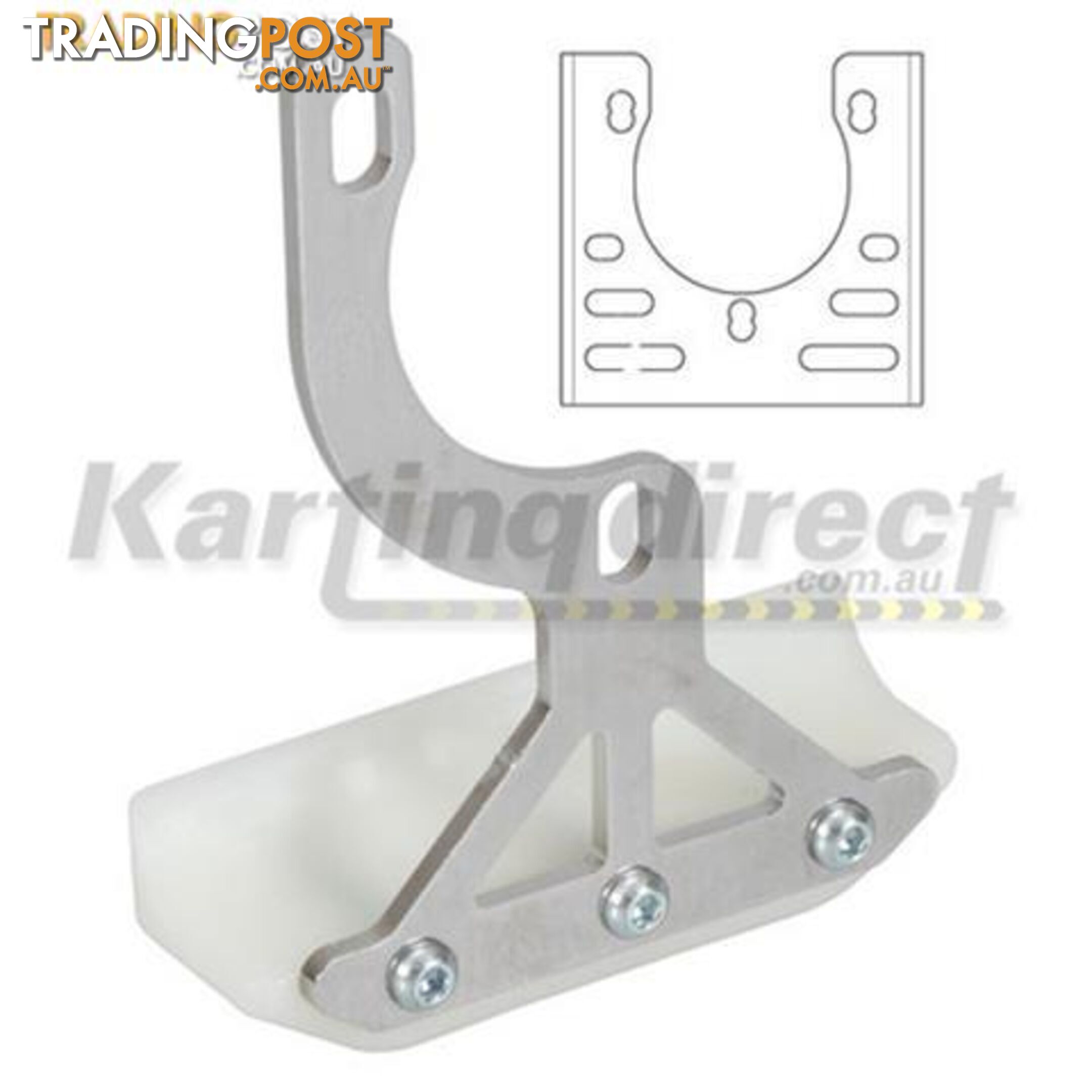 Go Kart Frame Slider Protector. Bolts to the bearing hanger to protect sprocket side or brake disc - ALL BRAND NEW !!!