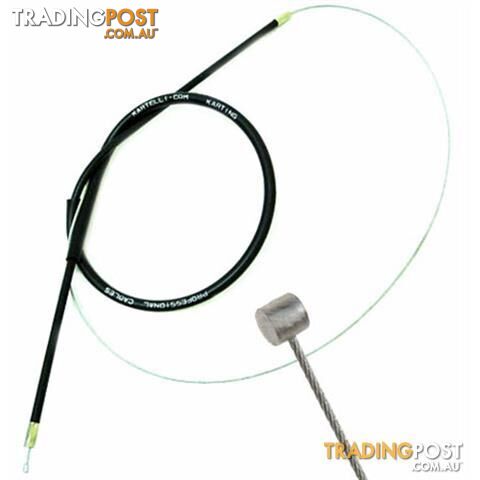 Go Kart Accelerator Cable  Round  Black  Long - ALL BRAND NEW !!!