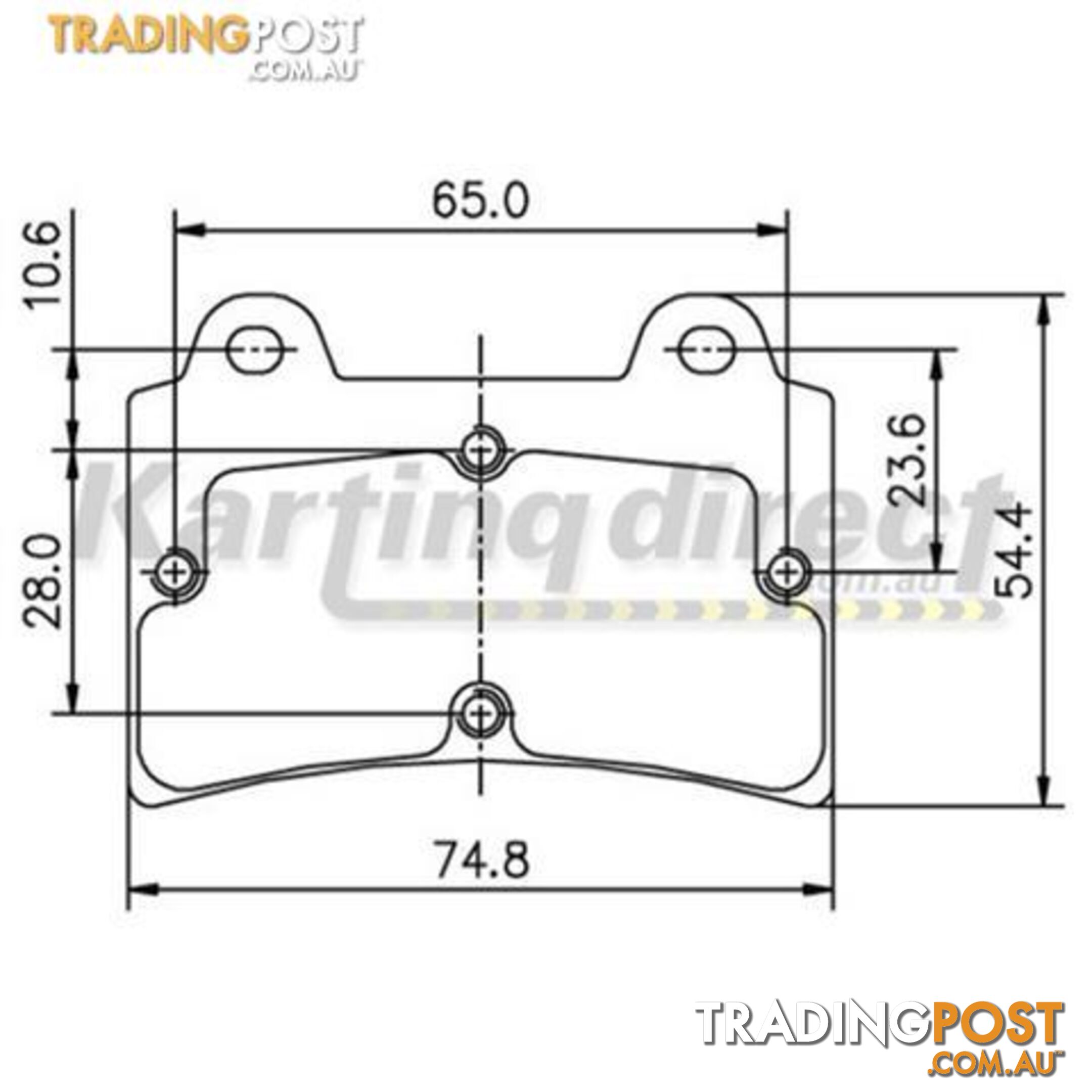 Go Kart Brake Pads  Suit ARROW MONACO OMEGA  DENT BRAKES 11mm Thick - ALL BRAND NEW !!!