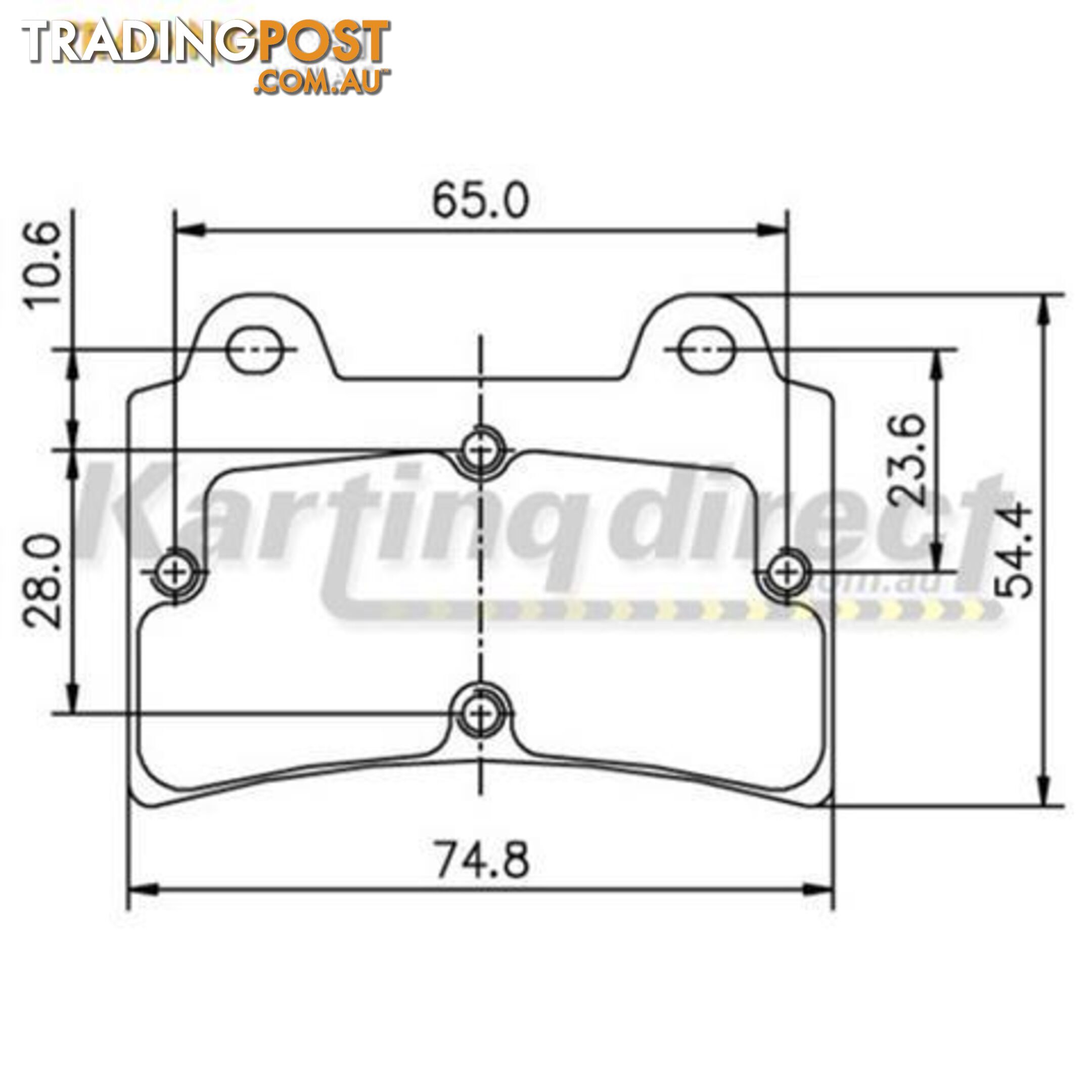 Go Kart Brake Pads Suit ARROW MONACO OMEGA DENT Compatible Brakes 15mm Thick - ALL BRAND NEW !!!