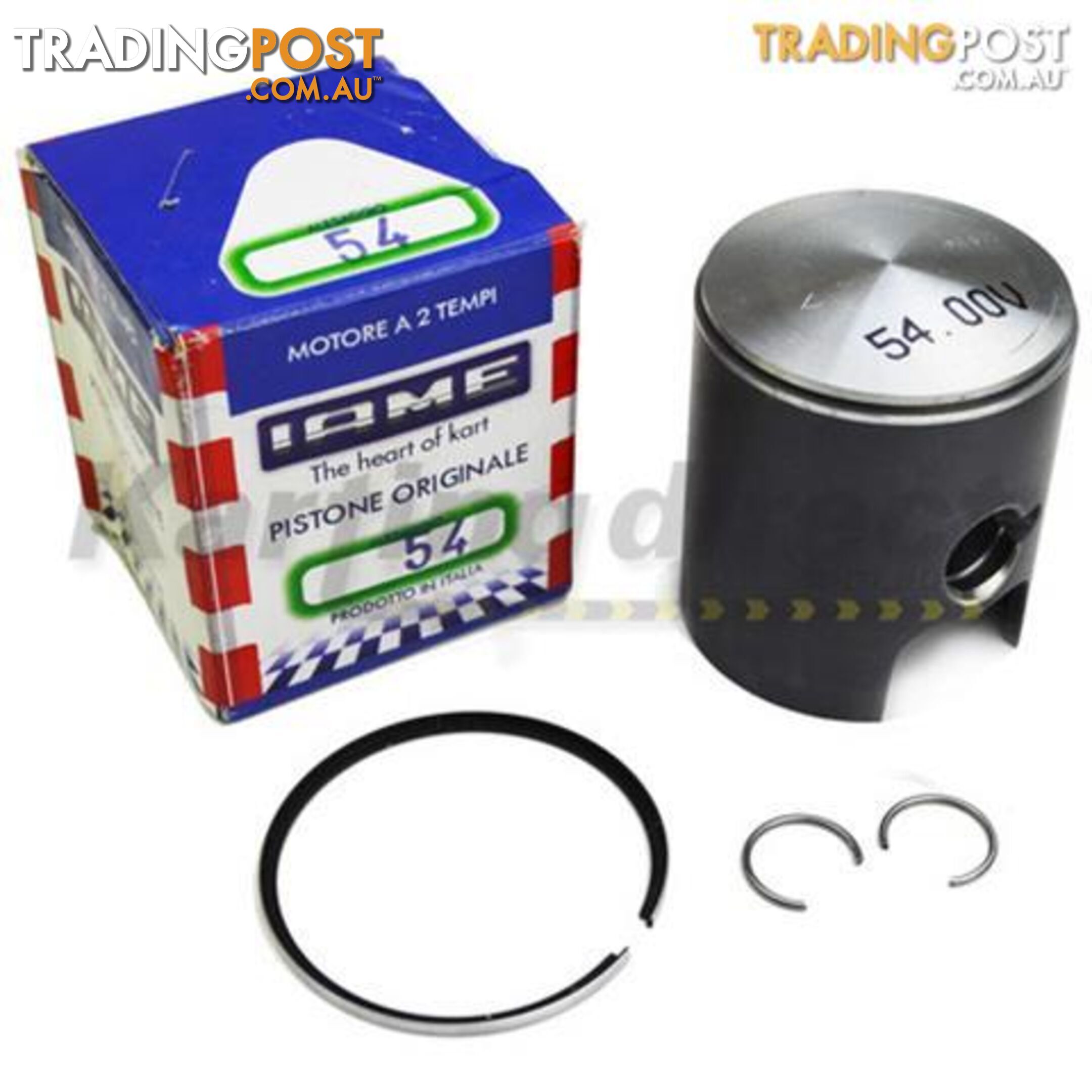 Go Kart X30 54,00 v Complete green PISTON  IAME Part No.: BP-25051-CV - ALL BRAND NEW !!!