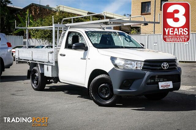 2018 TOYOTA HILUX WORKMATE 4X2 TGN121R CHASSIS