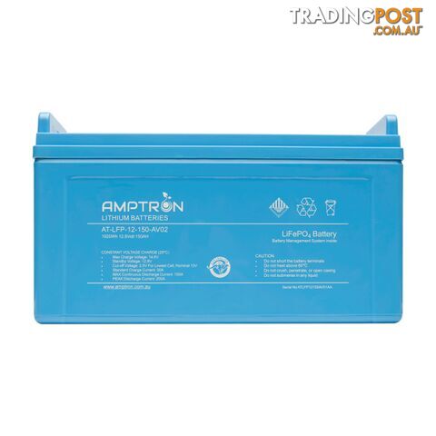 Amptron 150 AH 12 V Lithium Iron Battery 100 A BMS Prismatic Cell Balancing