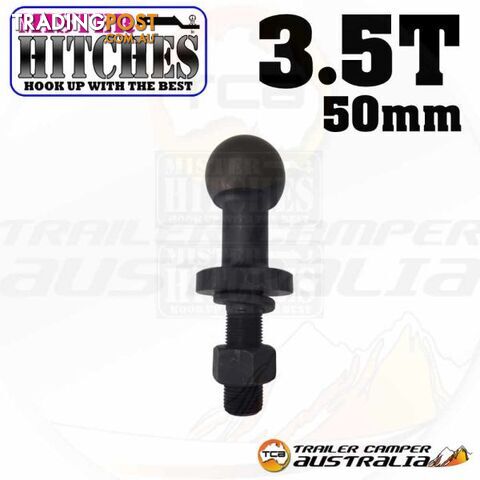 3.5T 50mm Hi-Rise Tow Ball Black Oxide 7/8" Shank MISTER HITCHES
