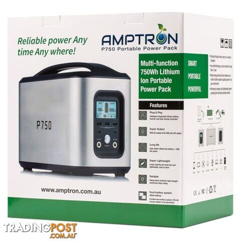 Amptron P750 60AH 750wh Lithium Portable Power Battery Box