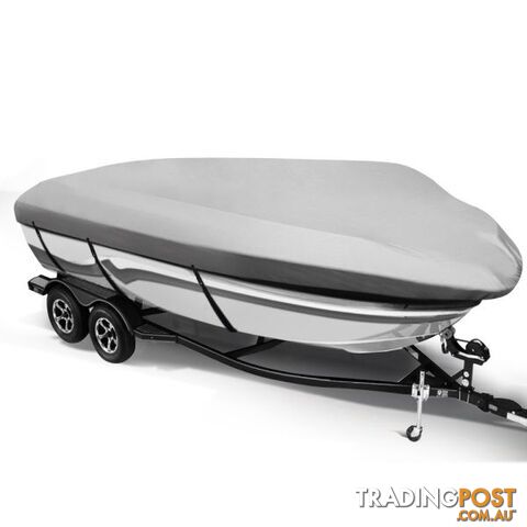 14 - 16 foot Waterproof Boat Cover - Grey