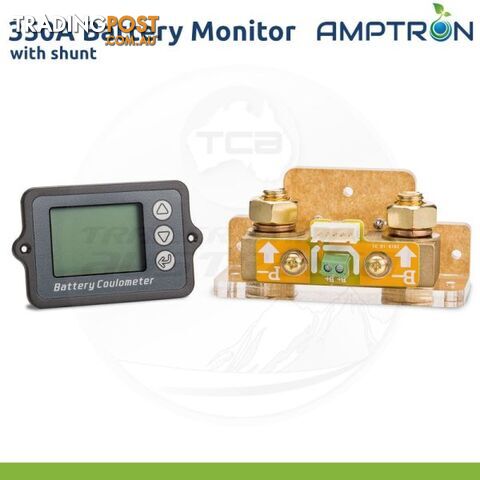 Amptron 350A - 500A Lithium Lead Acid AGM,GEL Deep Cycle Battery Monitor + shunt