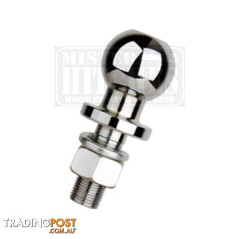 MISTER HITCHES 50mm Chrome Tow Ball 3.5T Rated 7/8" Shank