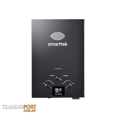 Smarttek Black Portable Hot Water Heater Shower System with 6LPM Water Pump