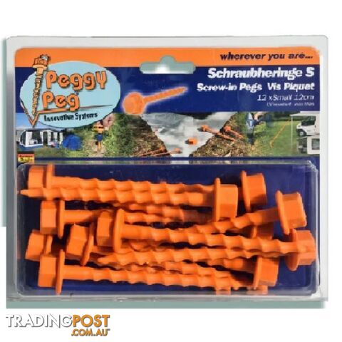 SMALL SCREW IN PEGGY PEG 12 PCS