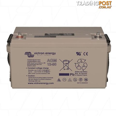 Victron Energy 12V 90Ah (20HR) Cyclic AGM Battery Threaded Post Type