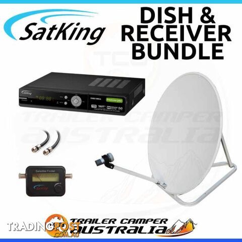 Satking VAST 75cm Portable Satellite Dish Kit with Vast DVBS2-980CA Receiver