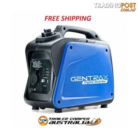 GenTrax 1.2kW Pure Sine Wave Petrol Inverter Camping Generator