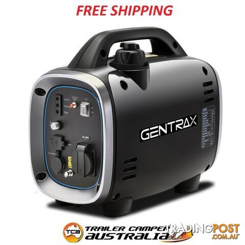 Gentrax Inverter Generator 800W Max Rated Portable Sine Wave Super Premium