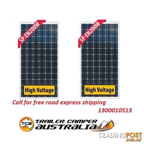 200W Fixed Mono Solar Panel, Available in Silver or Black Frame
