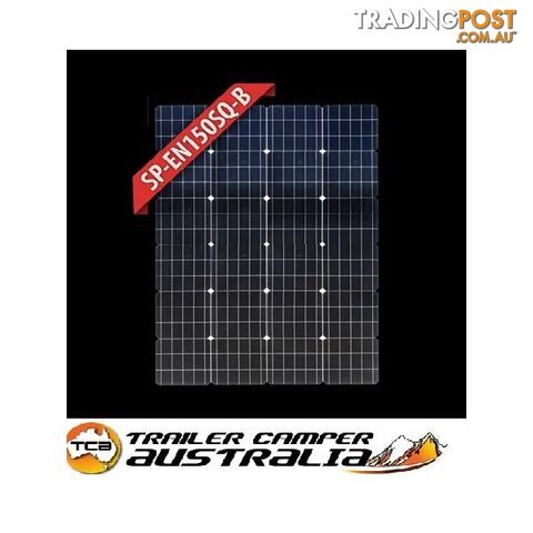 Enerdrive 150SQ Fixed Mono Solar Panel, Available in Silver or Black Frame