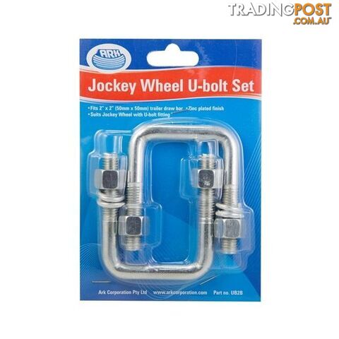 Ark Jockey Wheel U Bolt Set - Swivel, 50 x 50mm