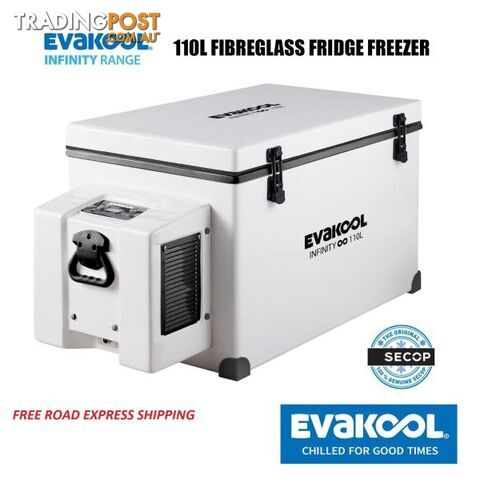 Evakool 110L Infinity Fibreglass Fridge Freezer RFB110-FF