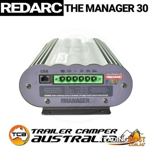 REDARC Manager30 V3 30A AC DC-DC 12v Battery Charger + MPPT Solar Input BMS1230S3