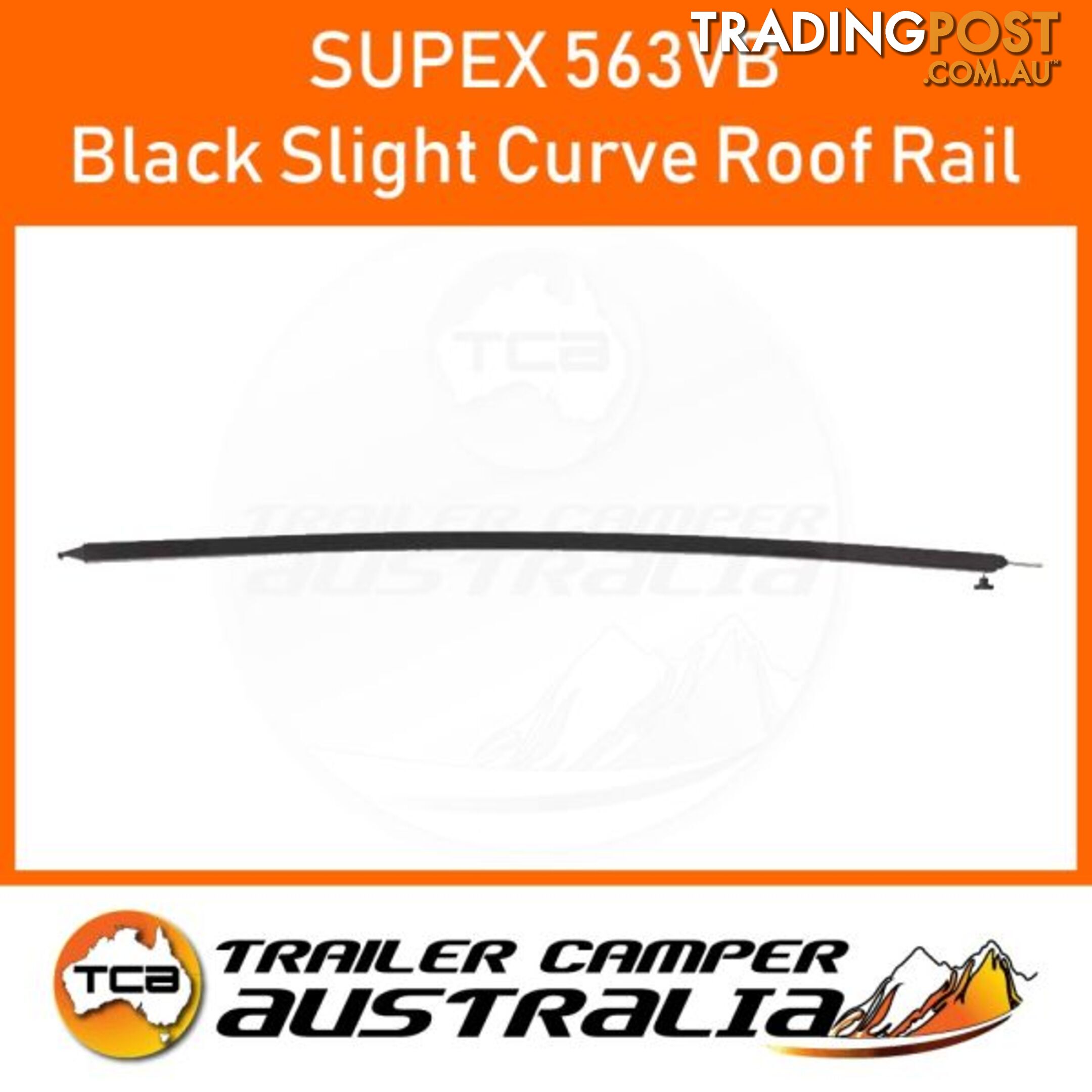 Supex Slight Curve Roof Rail Black