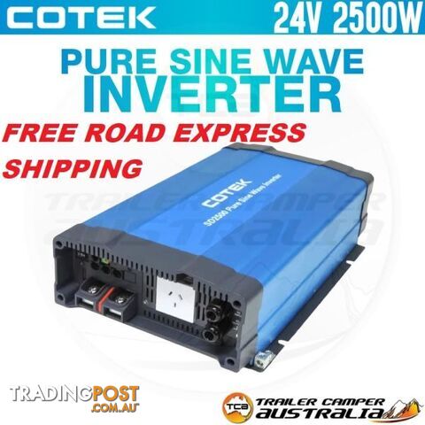 COTEK 2500W 24V Pure Sine Wave Inverter built-in AC transfer switch