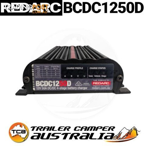Redarc BCDC1250D 50 Amp DC to DC Battery Charger MPPT Solar Input
