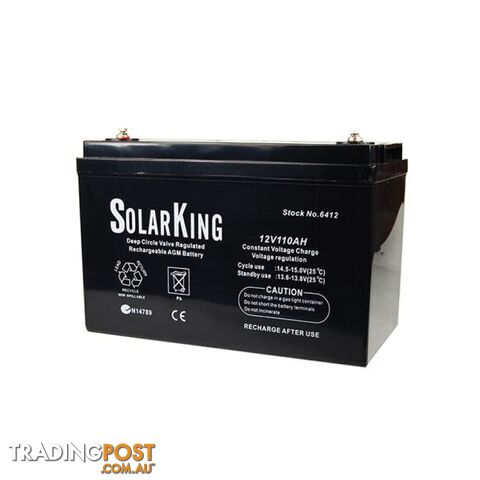 Solarking 110Ah 12V Deep Cycle AGM Sealed Battery